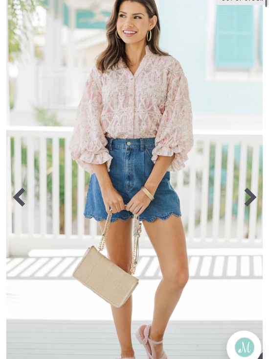 Fate Tops - Fate All In A Dream Blush Pink Watercolor Floral Blouse - Shop The Mint NWOT